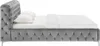 riess-ambiente Bett MODERN BAROCK 160x200cm grau Samt Produktbild-Vorschau 6