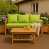 Gartenkissen Set lindgrün – 140x60 + 2x70x50 cm – Für Produktbild-Vorschau 11