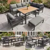 Ensemble de salon de jardin 6 pièces – Canapé d'angle avec Voir les images du produit 1