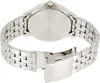 The back view of a silver watch with a metal band and clasp. Anteprima dell’immagine prodotto