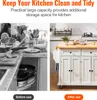 SucceBuy carrello isola da cucina, larghezza 35,4 pollici, Anteprima dell’immagine prodotto 4
