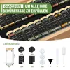 Gewürzgläser-Set, 36x 120 ml, eckig, Glas, mit Streueinsatz Náhled obrázku produktu