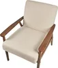 BELIANI Sessel Beige u. Dunkelbraun aus Bouclé mit Holz Produktbild-Vorschau 6