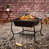 GARDEBRUK® Brasero Extérieur carré 45x45 cm en acier pour Voir les images du produit 2