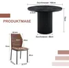 Ensemble de salle à manger 5 pièces, table ronde de 100 cm Voir les images du produit 4