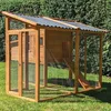 Hühnerhaus Liese mit PVC Welldach - mit extra Auslauf Produktbild-Vorschau 7