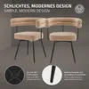 ML-Design Esszimmerstühle drehbar 2er Set Braun in Produktbild-Vorschau 3