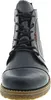 A front view of a blue boot with black laces. Produktbild-Vorschau
