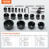 VEVOR Lochsäge Set Bimetall, 18-tlg. Lochblätter,  Bimetall Produktbild-Vorschau 7