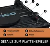 A close-up view of a turntable with numbered labels pointing to different parts. Náhľad obrázku produktu