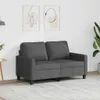 vidaXL 2-Sitzer-Sofa Dunkelgrau 120 cm Stoff Produktbild-Vorschau 2