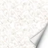 2 x 0,9 m selbstklebende Folie - Blätter creme Klebefolie Produktbild-Vorschau 1