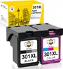 A product shot of two ink cartridges and their packaging. Produktbild-Vorschau