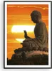 Gerahmtes Poster - Schwarzer Rahmen - tempel buddha - Produktbild-Vorschau 1