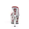 ADORE-701FL Damen Slipper von Pleaser, Transparent Rot , EU Produktbild-Vorschau 10