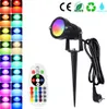 1x 6W RGB teplá bílá zahradní reflektor se zemním hrotem, Náhled obrázku produktu 1