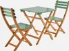 Set tavolo da giardino in legno di acacia con 2 sedie Anteprima dell’immagine prodotto 1