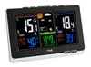 A digital weather station displaying indoor and outdoor temperature, humidity, and time. Produktbild-Vorschau