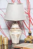 Opviq, Hochwertige Tischlampe mit Metallkörper, Creme und Produktbild-Vorschau 1