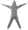 O'Poppy Jumpsuit Damen mit spitzer Kapuze dunkelgrau Produktbild-Vorschau 3