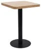 vidaXL Bistrotisch Hellbraun 50x50 cm MDF Produktbild-Vorschau 7