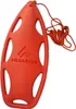 An orange rescue buoy with a rope attached, shown against a white background. Produktbild-Vorschau