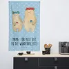Mr. & Mrs. Panda Tapestry Bären mit Blumenkranz - Blau Produktbild-Vorschau 3