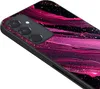Close-up of a smartphone case with a marble design. Produktbild-Vorschau