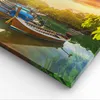 Bild auf Leinwand - Leinwandbild - Berge Boot Wasser - Produktbild-Vorschau 5