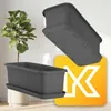 KADAX Jardinière avec soucoupe et support de jardinière Voir les images du produit 8