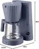 Alessi - Filtrační kávovar Plissé, šedý Náhled obrázku produktu 7