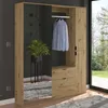 Garderobenkombination Artisan Eiche mit Spiegelglas, Produktbild-Vorschau 8