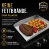 Werk24 Edelstahl Plancha Grillplatte für Gasgrill & Produktbild-Vorschau 4