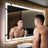 Moderne zrkadlo do kupelne s osvetlenim LED 120x80 cm | Náhľad obrázku produktu 2