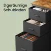 VASAGLE L-Form Schreibtisch mit LED-Beleuchtung, Steckdosen Produktbild-Vorschau 12