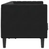 vidaXL Chesterfield-Sofa mit Nackenrollen 2-Sitzer Schwarz Produktbild-Vorschau 5