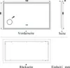 Badspiegel mit Beleuchtung 140x80 cm Uhr, 3X LED Make-up Produktbild-Vorschau 8