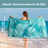 Blumtal Mikrofaser Strandtuch 90x180 cm – Türkis Produktbild-Vorschau 2