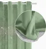 Verdunkelungsvorhang mit Ösen Velours mit Kristallen Produktbild-Vorschau 1