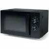 A black solo microwave oven is shown from a three-quarter front angle against a white background. Produktbild-Vorschau