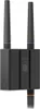 A black Ubiquiti router with two antennas. Produktbild-Vorschau