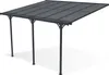Terrassenüberdachung Carport KLEO 400L300 Aluminium Grau Produktbild-Vorschau 5