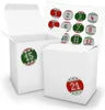 Adventskalender zum Füllen 24x XL Würfel 11x9x12cm WEIß + Produktbild-Vorschau 1