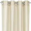 A close-up view of a beige curtain hanging from a curtain rod. Anteprima dell’immagine prodotto