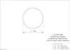 A technical drawing showing a circular cutout with dimensions and descriptive text. Produktbild-Vorschau