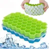 Eiswürfelform, 2 Eiswürfelformen aus Silikon mit Deckel, Produktbild-Vorschau 2