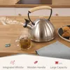 Briebe Dřevěná indukční flétnová konvice 2,3 l nerezová Náhled obrázku produktu 2