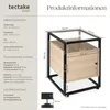 tectake® Nachttisch Dudley 40 x 43 x 60,5 cm Produktbild-Vorschau 6