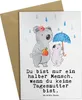 Mr. & Mrs. Panda Klappkarte Tagesmutter Herz - Weiß - Produktbild-Vorschau 1