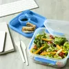 Pojemnik Śniadaniowy Plastikowy Śniadaniówka Lunch Box 1.6 Podgląd zdjęcia produktu 5